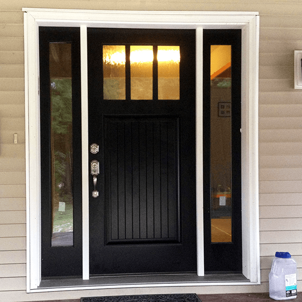 Image of front door installed by Free Range Builders