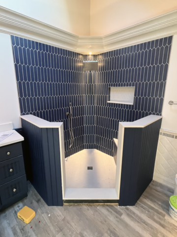 Warren Corner Tile Shower #3
